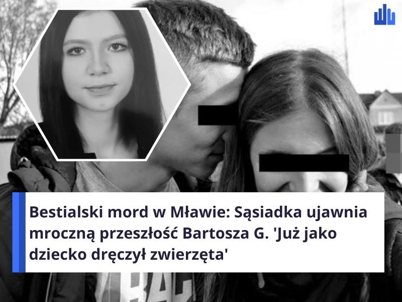Bestialski mord w Mławie: Sąsiadka ujawnia mroczną przeszłość Bartosza G. 'Już jako dziecko dręczył zwierzęta'